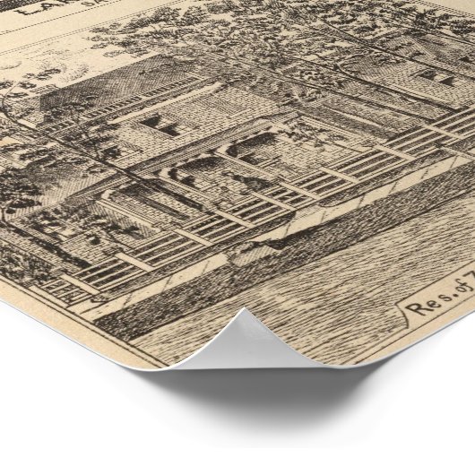 Poster Maison du lac Dunmore à Salisbury (Coin)