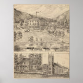 Poster Maison du lac Dunmore à Salisbury (Devant)