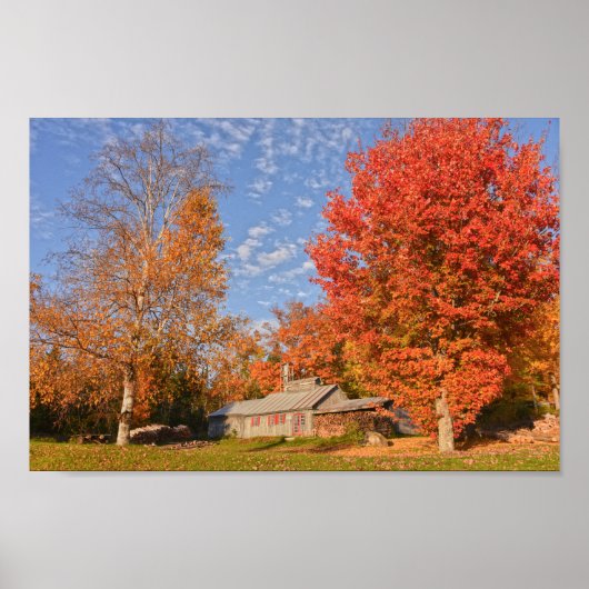 Poster Maison du sucre du Vermont (Devant)