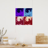 Poster Maison effrayante d'Halloween (Cuisine)