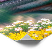 Poster Maison en bois au bord du lac (Coin)