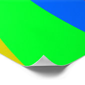 Poster Maison en briques colorées (Coin)