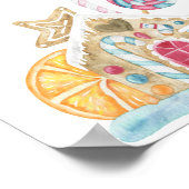 Poster Maison en pain d'épices - devinez combien de bonbo (Coin)