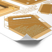 Poster Maison en pain d'épices Joyeux Noël do-it-yourself (Coin)