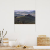 Poster Maison en Toscane dans le brouillard matinal affic (Cuisine)