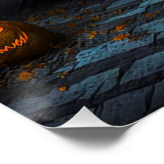Poster Maison Halloween (Coin)