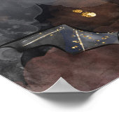 Poster Maison hantée | Arbre à Pleines lunes Éffrayantes  (Coin)