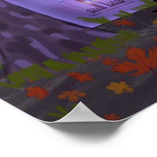 Poster Maison hantée avec orbes (Coin)