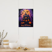 Poster Maison Hantée Déplaisante Halloween (Cuisine)