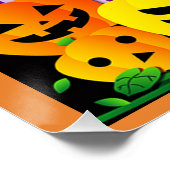 Poster Maison hantée d'Halloween (Coin)