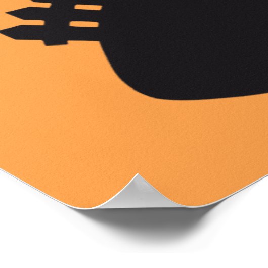 Poster Maison hantée d'Halloween (Coin)