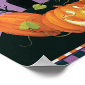 Poster Maison hantée d'Halloween éffrayant (Coin)