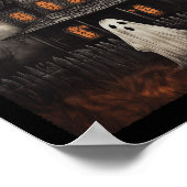 Poster Maison Hantée Ghost Midnight Halloween Ghost Spook (Coin)