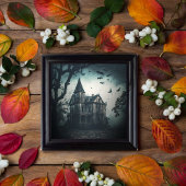 Poster Maison Hantée - Halloween Éffrayant Imprime