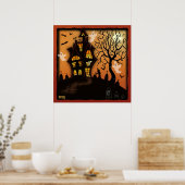Poster Maison hantée Halloween Inspirivity Classroom (Cuisine)