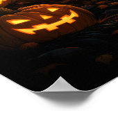 Poster Maison Hantée Sous La Lune Halloween (Coin)