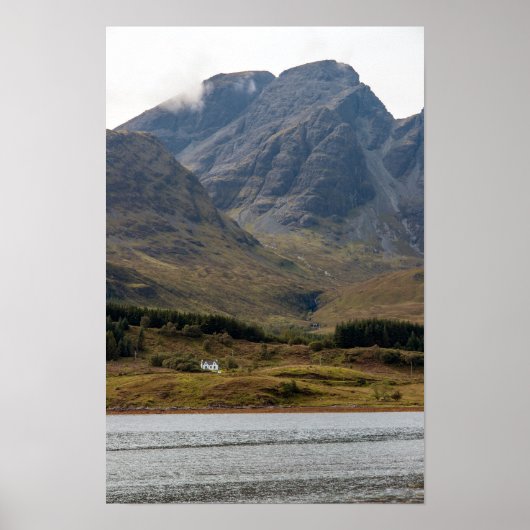 Poster Maison isolée sur l'île de Skye en Écosse (Devant)