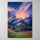 Poster Maison japonaise harmonieuse (Devant)