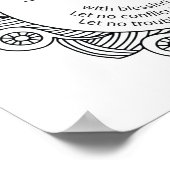 Poster Maison juive Bénédiction (Coin)