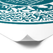 Poster Maison juive Bénédiction Birkat Habayit (Coin)