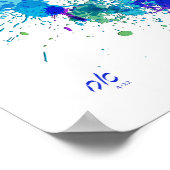 Poster Maison juive Bénédiction Birkat HaBayit Paint Spla (Coin)