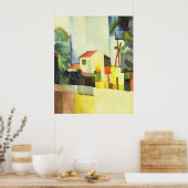 Poster Maison lumineuse par August Macke (Cuisine)
