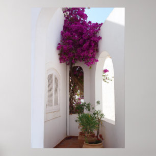 Poster maison méditerranéenne