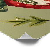 Poster Maison miniature en patchwork d'art populaire de h (Coin)