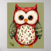 Poster Maison miniature en patchwork d'art populaire de h (Devant)