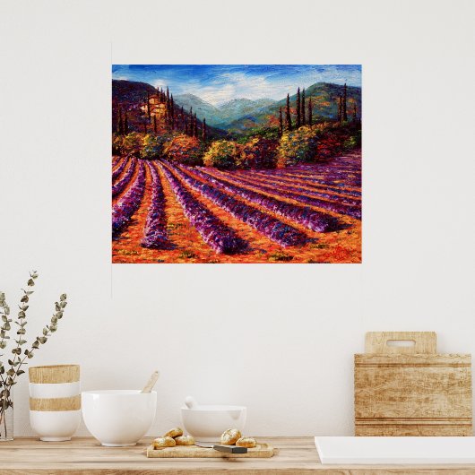 Poster Maison Mountain Lavender (Cuisine)
