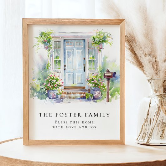 Poster Maison neuve moderne simple aquarelle