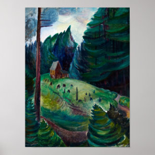 Poster Maison près de Woods, 1931 par Emily Carr