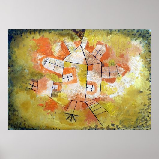 Poster Maison révoltante Paul Klee (Devant)