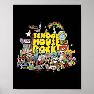 Poster Maison Rock School Dessins Animés Byck À l'école
