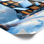 Poster Maison sous la neige (Coin)
