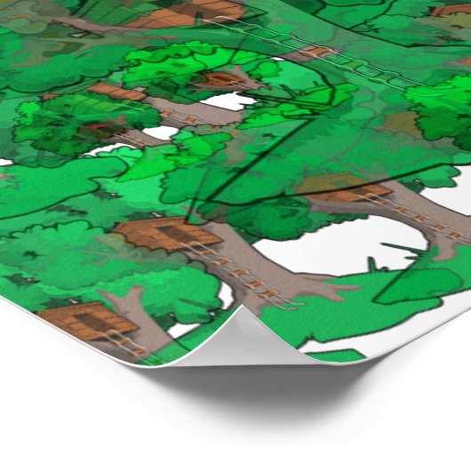 POSTER MAISON SUR ARBRE (Coin)