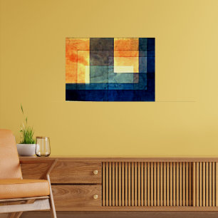 Poster Maison sur l'affiche de l'eau