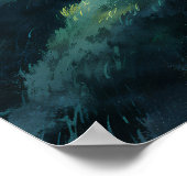 Poster Maison sur Monlit Hill - Style impressionnisme (Coin)