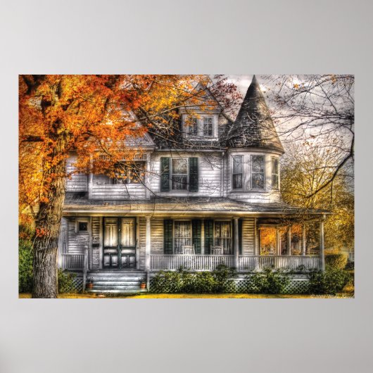 Poster Maison victorienne classique (Devant)