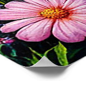 Poster Maisonnette Fantaisiste Avec Jardin De Fleurs Vibr (Coin)