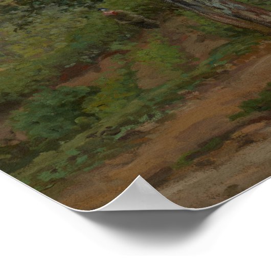 Poster Maisons à Bougival (automne), 1870 Pissarro (Coin)