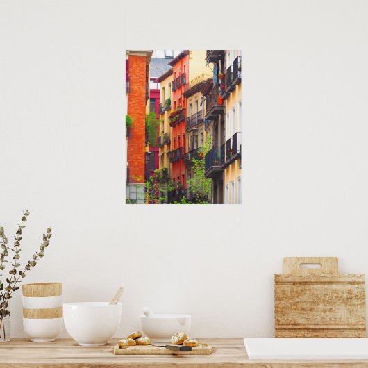 Poster Maisons à Madrid (Cuisine)