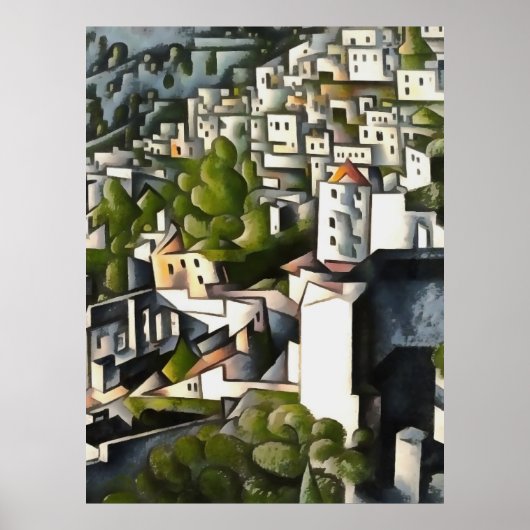 Poster Maisons Abandonnées D'Art Abstrait Kayakoy (Devant)