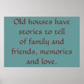 Poster Maisons anciennes (Devant)