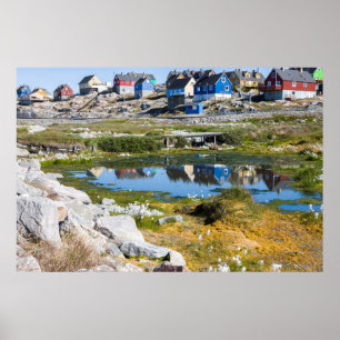 Poster Maisons au Groenland