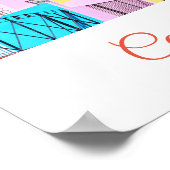 Poster Maisons colorées du Cap Bo Kaap Street (Coin)