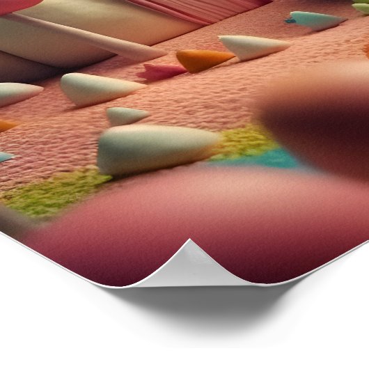 Poster Maisons de Candy Land (Coin)