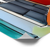 Poster Maisons de lignes Abstraites sans cadre (Coin)