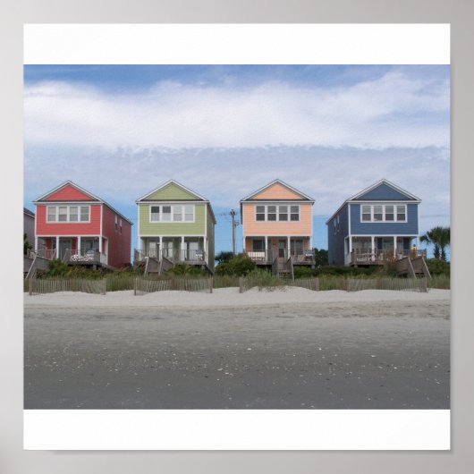 Poster Maisons de plage de Myrtle (Devant)