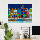 Poster Maisons de rangées néerlandaises (Bureau à domicile)